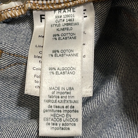 FRAME Denim “Klinefeld Exclusive” DISTRESSED Jeans 👖 Size 28 - Picture 6 of 12